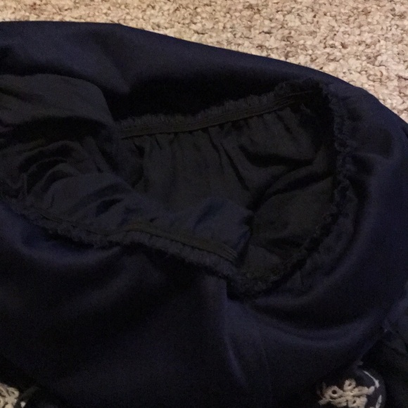 NWT A. BYER blue off the shoulder strap romper - Picture 11 of 13